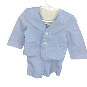 Winnie the Pooh Blue Striped Suit Set